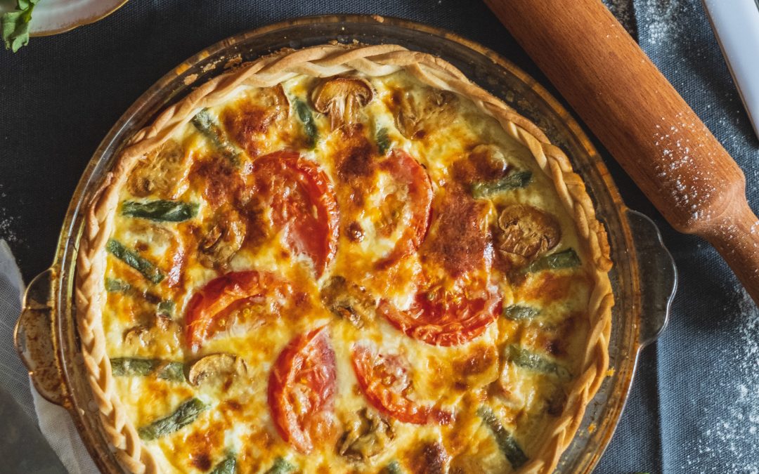 QUICHÉ DE ESPÁRRAGOS TRIGUEROS Y TOMATE